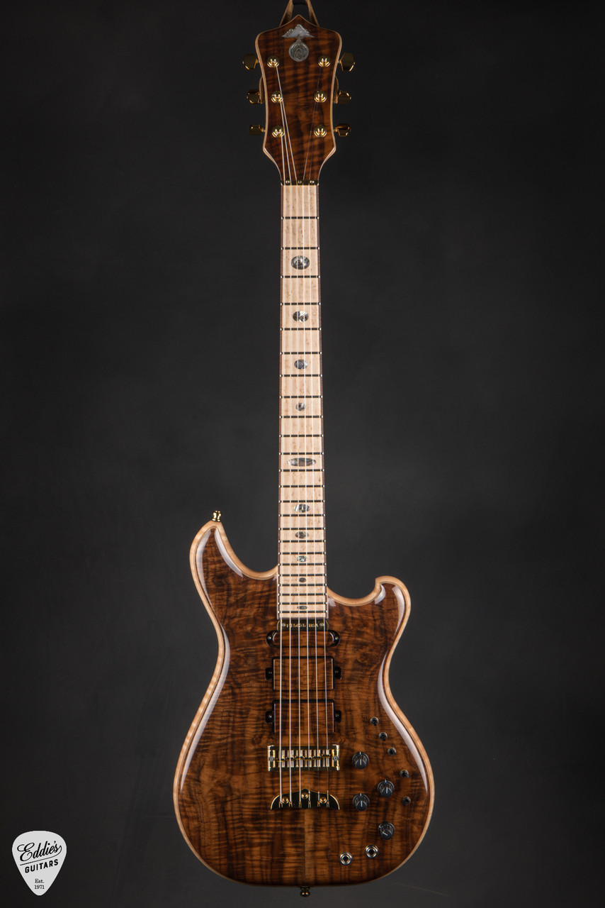 Alembic Further 6 - Walnut & Flame Maple #F15035 - Eddie's Guitars