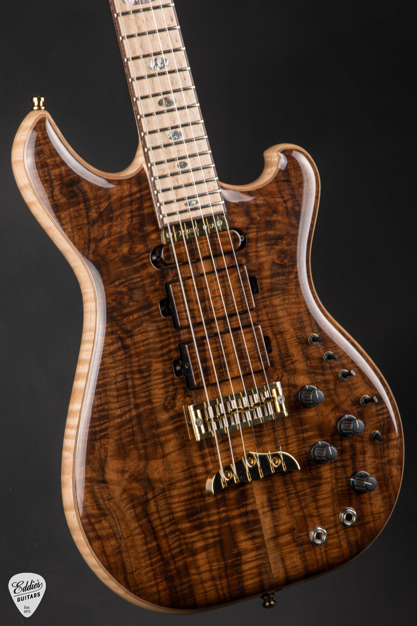 Alembic Further 6 - Walnut & Flame Maple #F15035 - Eddie's Guitars