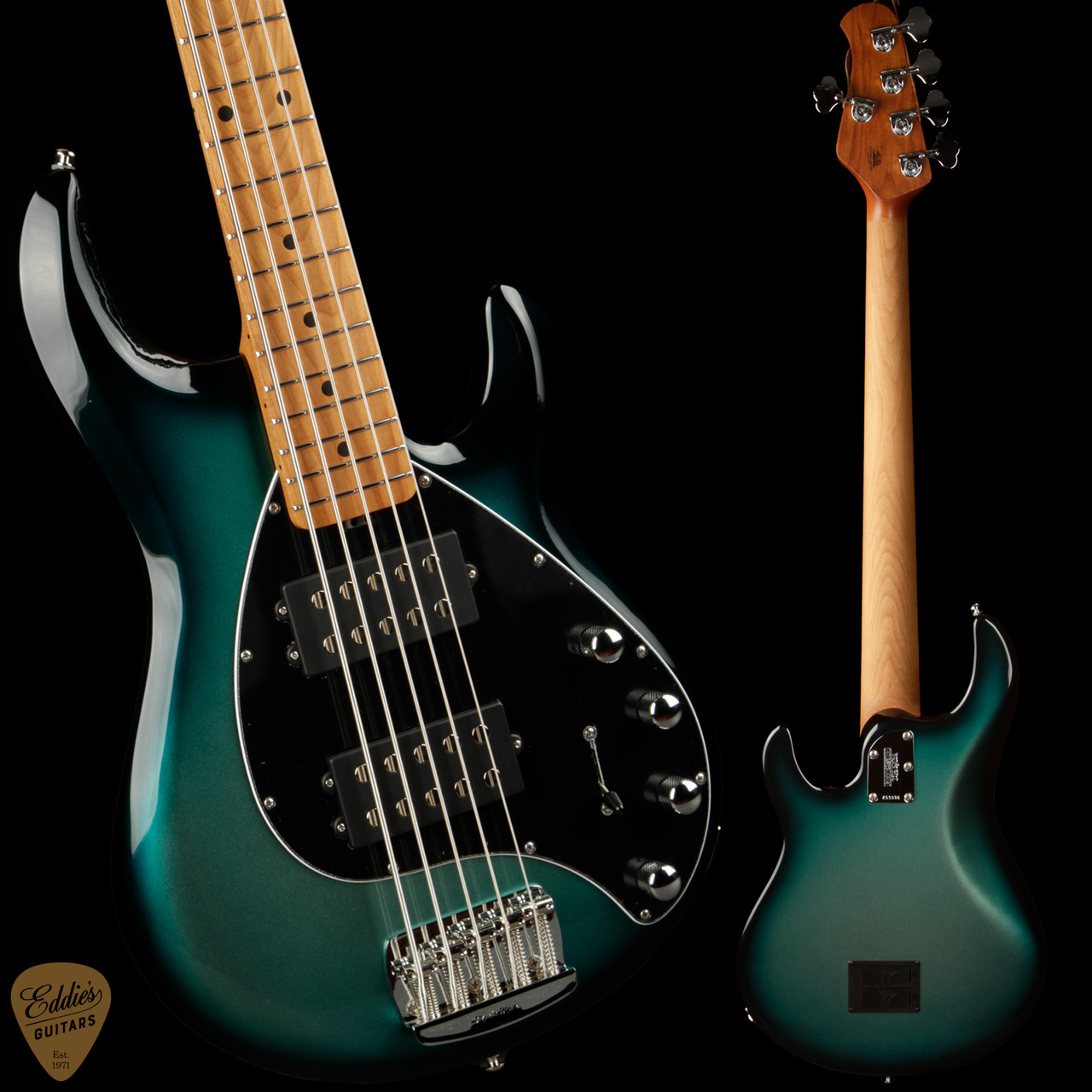 Ernie Ball Music Man StingRay 5 Special HH - Frost Green - Eddie's