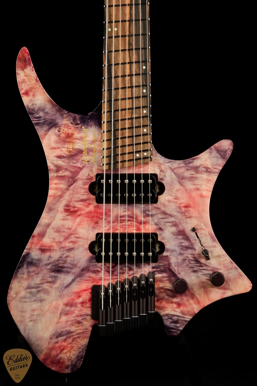 Strandberg Boden J Artisan 7 Ebony - Alexandrite Red - Eddie's Guitars