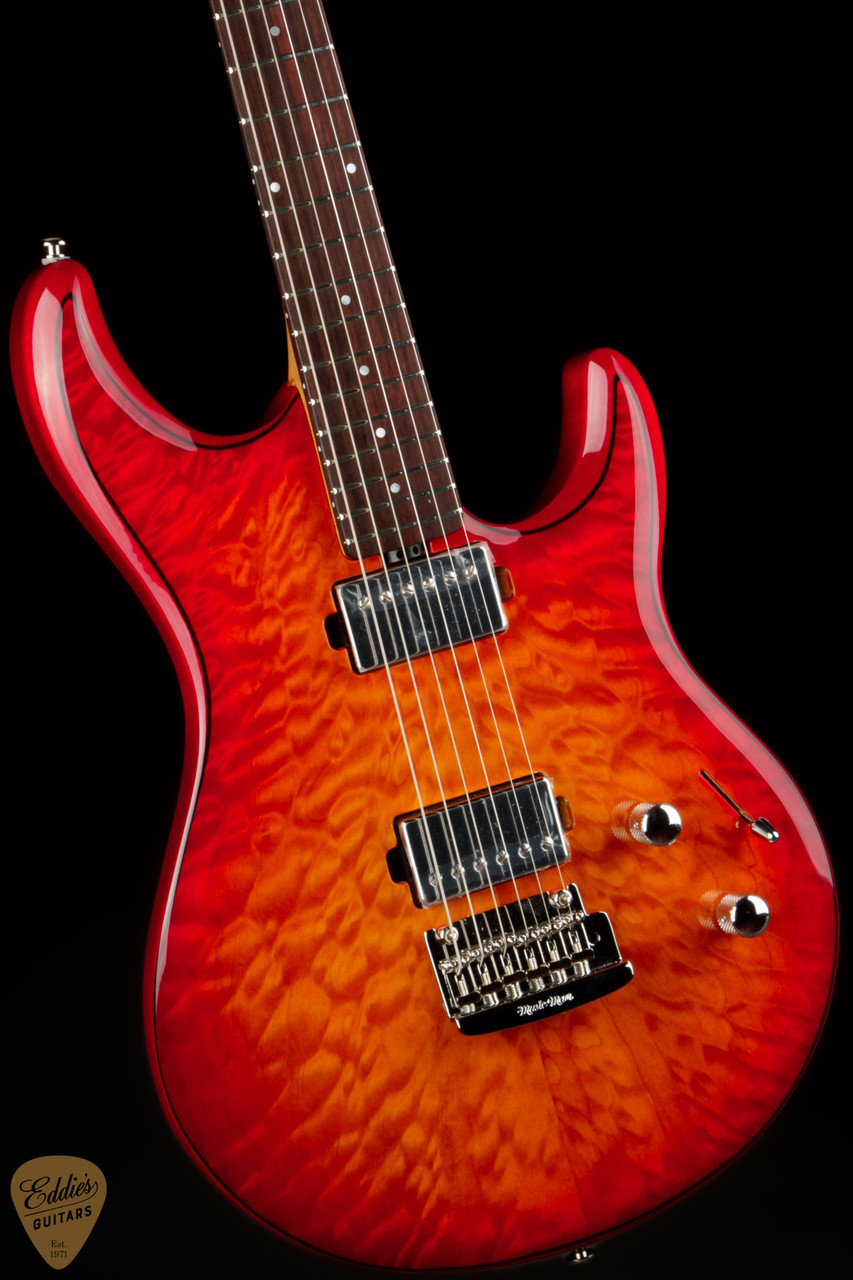 2023 - Ernie Ball Music Man Luke 3 HH Maple Top - Cherry Burst