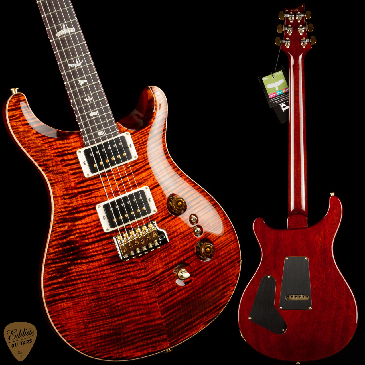 2023 - Paul Reed Smith Custom 24-08 - Orange Tiger - Eddie's Guitars