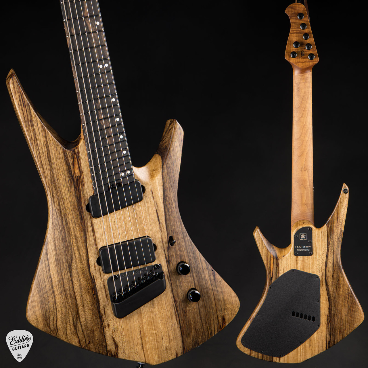 Ernie Ball Music Man Kaizen 7 - Black Limba - Eddie's Guitars