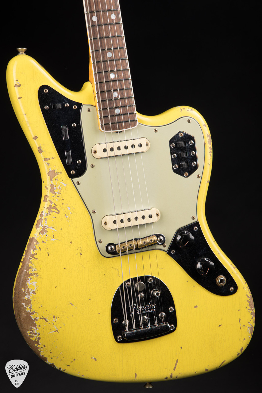 Fender Custom Shop 1965 Jaguar Heavy Relic - Faded Graffiti Yellow