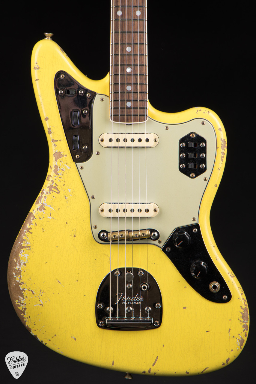 Fender Custom Shop 1965 Jaguar Heavy Relic - Faded Graffiti Yellow