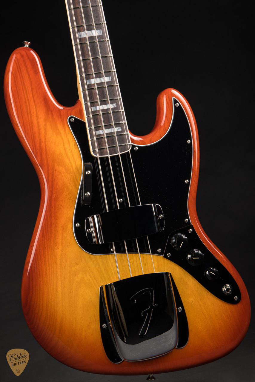 Fender Custom Shop 1975 Jazz Bass NOS - Faded Cherry Sunburst