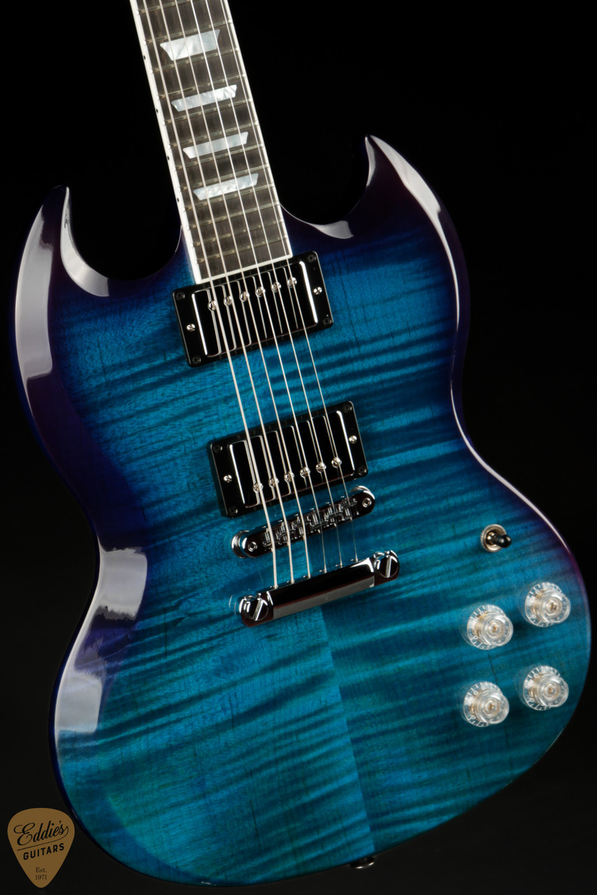 Gibson SG Modern Blueberry Fade 7.9 #204730251 - Eddie's Guitars