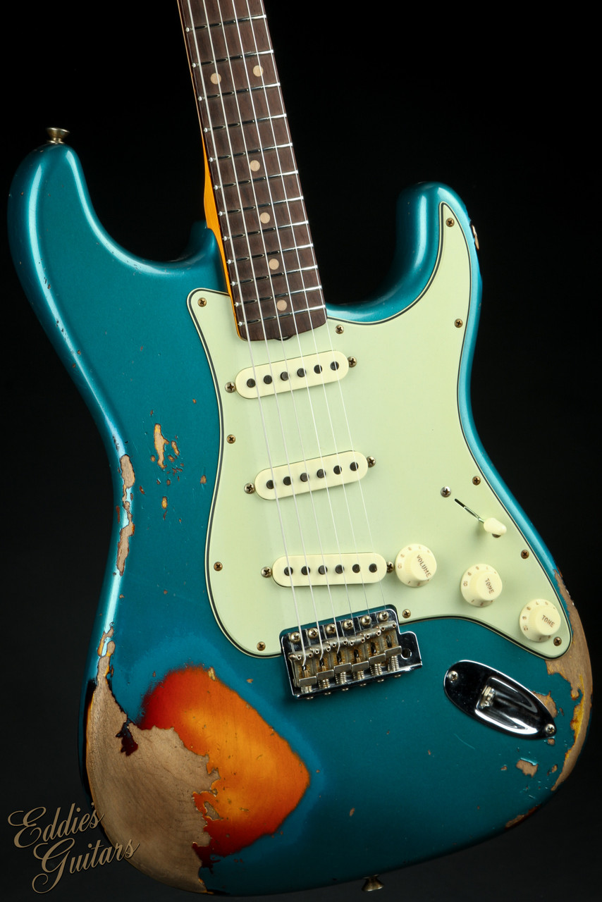 ギター Fender Custom Shop MasterGrade 1961 aged 2023 - Fender Custom Shop 1961 Stratocaster Heavy Relic - Aged