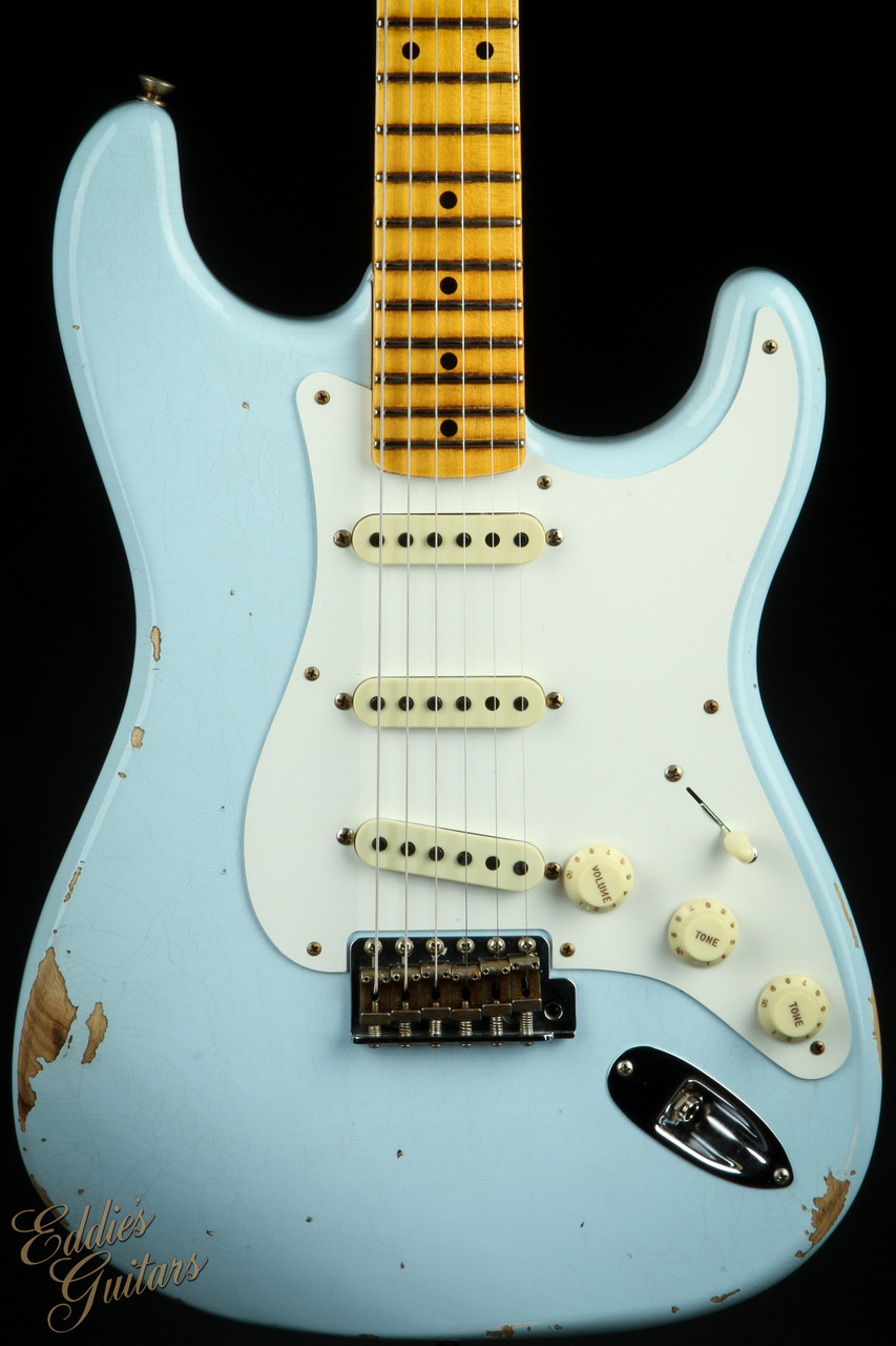 Fender Custom Shop LTD 1956 Stratocaster Relic - Faded Sonic Blue