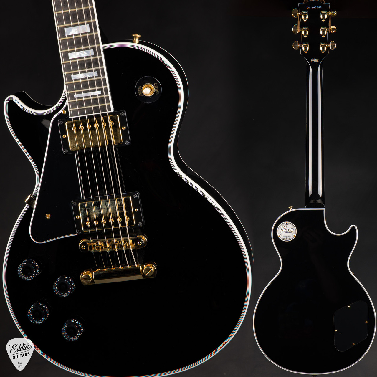 Maison レフティ レスポールカスタム Gibson Custom Shop Les Paul Custom Gloss Left Handed Ebony 10.10