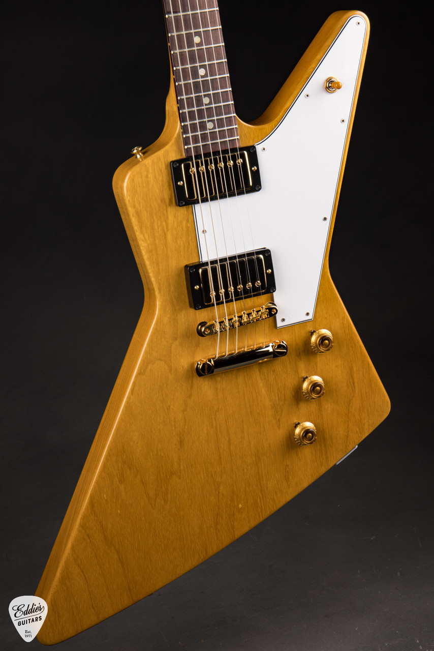 Gibson Custom Shop 1958 Korina Explorer White Pickguard Natural