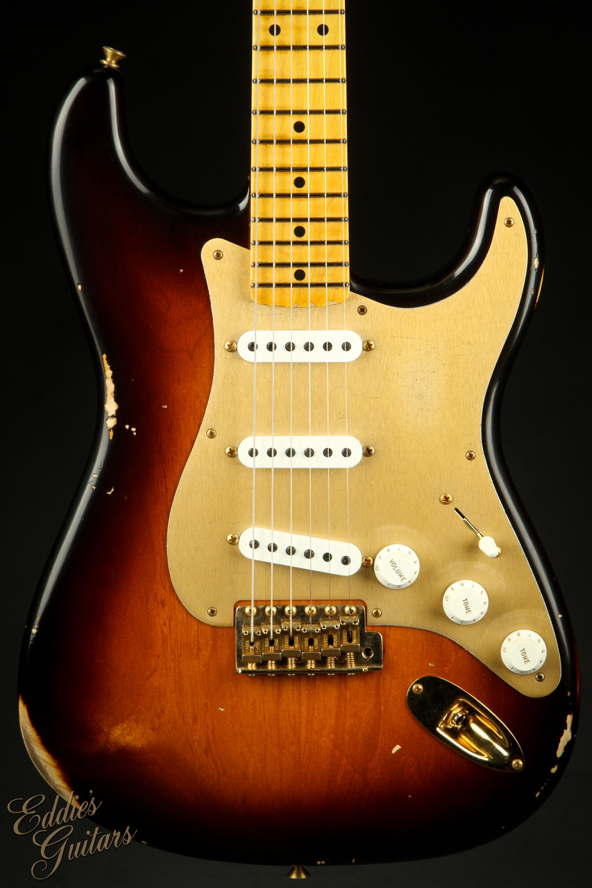 Fender Custom Shop LTD 1955 Bone Tone Stratocaster Relic - Wide