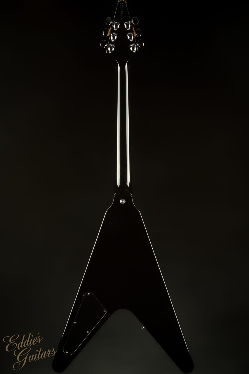 Gibson USA製　Flying V 2023 - Gibson 80s Flying V Ebony 5.15 #202630108 - Eddie's Guitars
