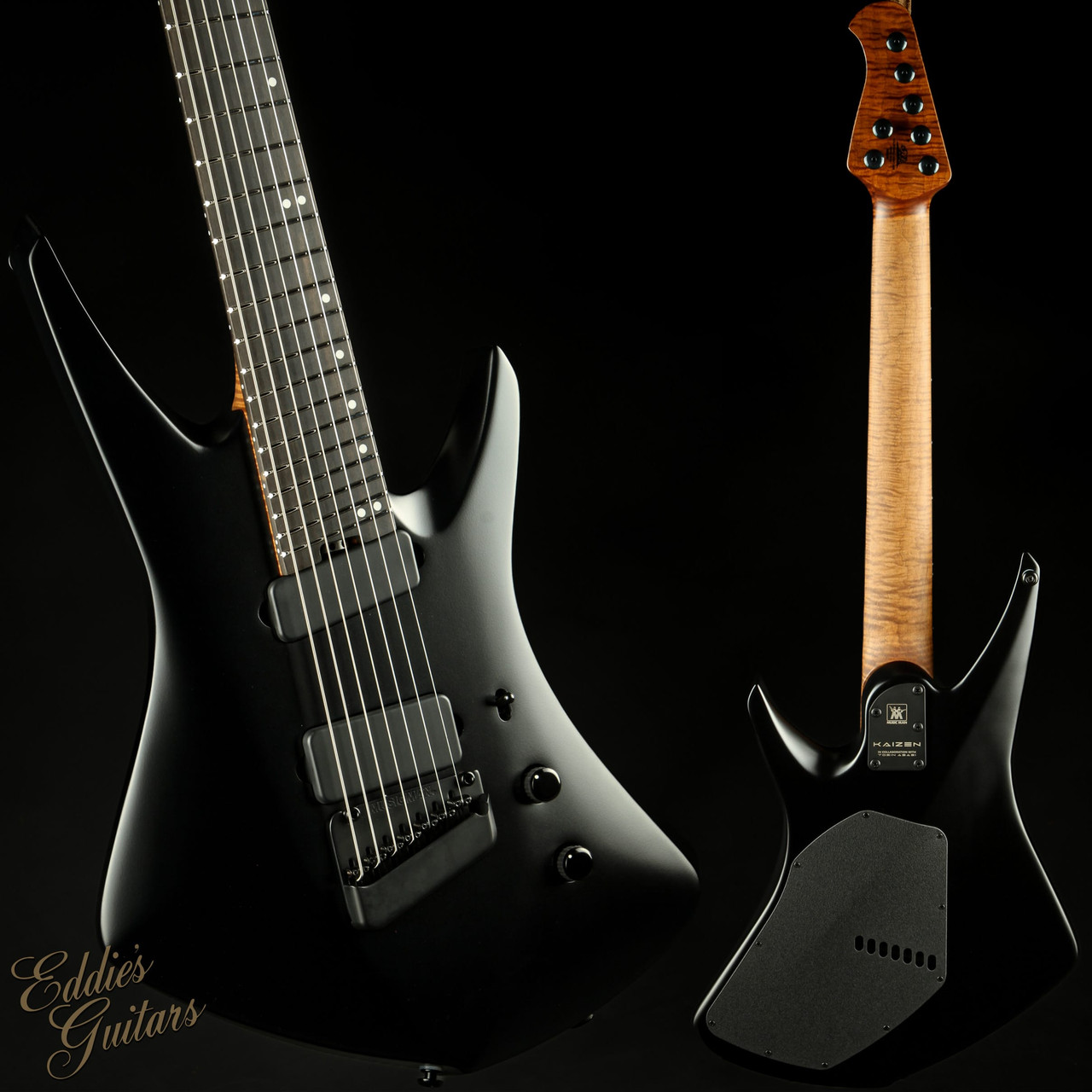 2023 - Ernie Ball Music Man Kaizen 7 - Apollo Black - Eddie's Guitars