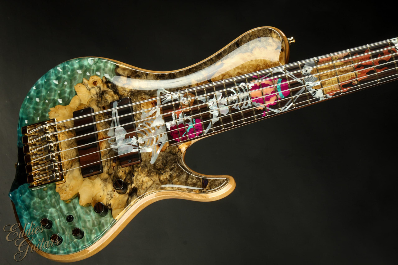 ESP Exhibition Limited 2023 EEX2328 EXL OM Bass 6 - Natural/Ocean