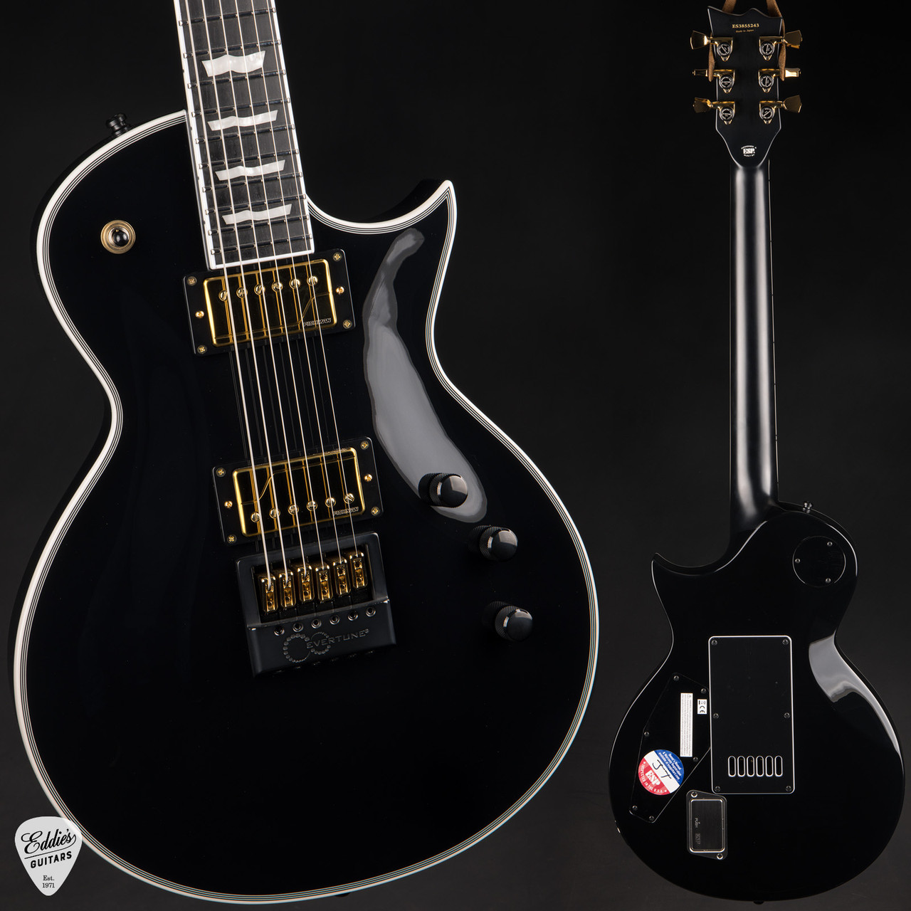 ESP E-II Eclipse FT EverTune - Black - Eddie's Guitars