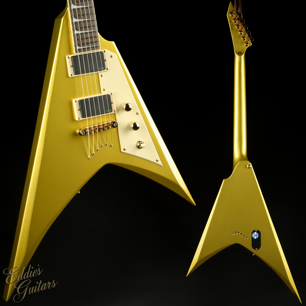 2023 - ESP LTD KH-V Metallic Gold - Eddie's Guitars
