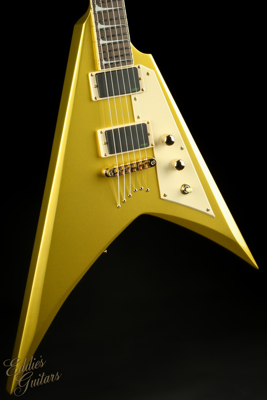 2023 - ESP LTD KH-V Metallic Gold - Eddie's Guitars