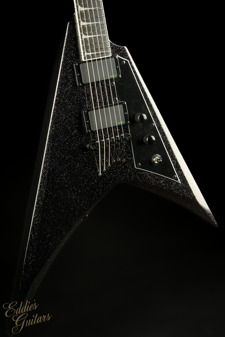 2023 - ESP LTD KH-V Black Sparkle - Eddie's Guitars