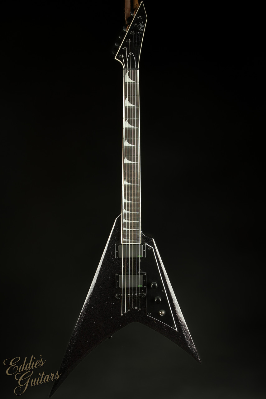 2023 - ESP LTD KH-V Black Sparkle - Eddie's Guitars