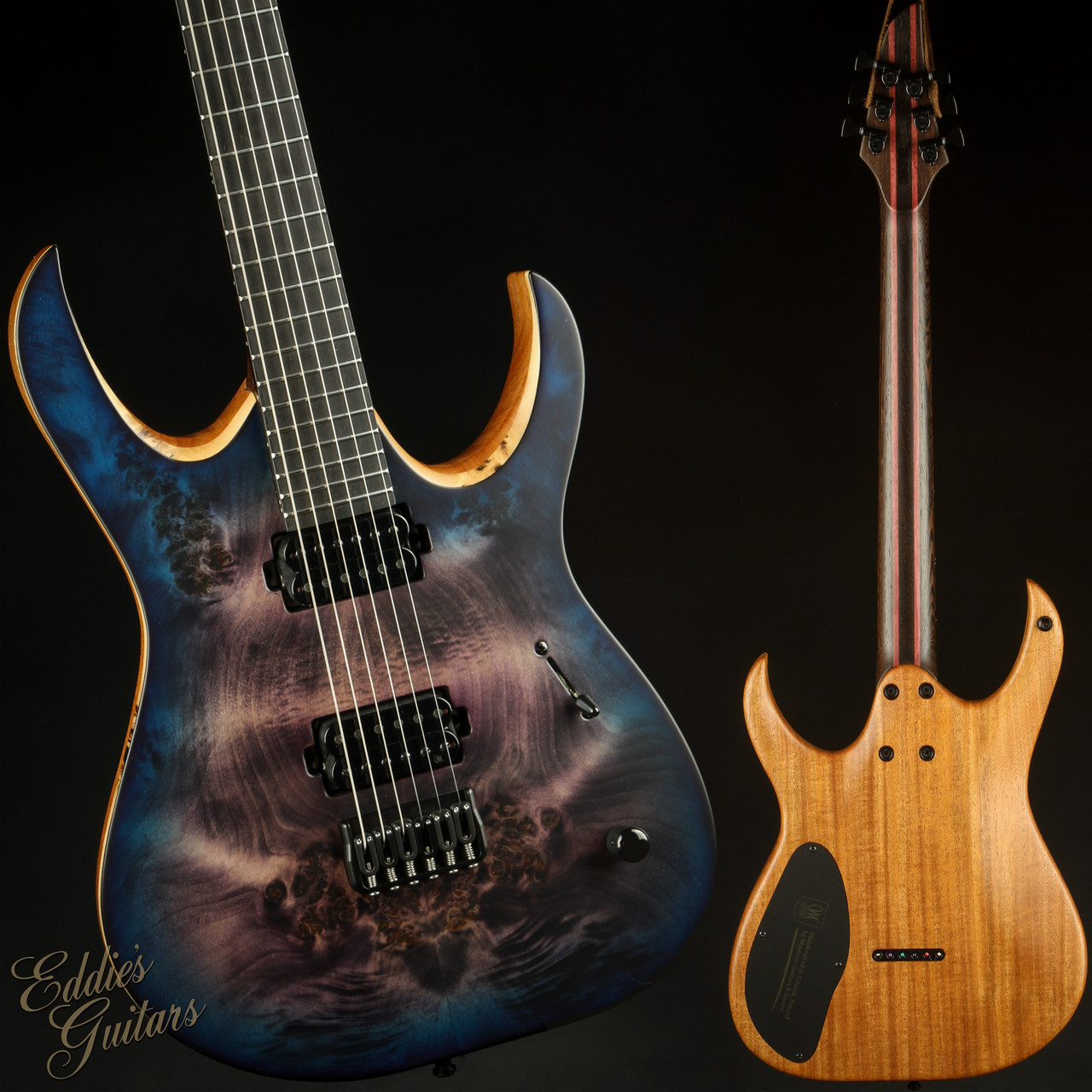 Mayones Duvell Elite 6 - Transparent Dirty Purple Blue Burst