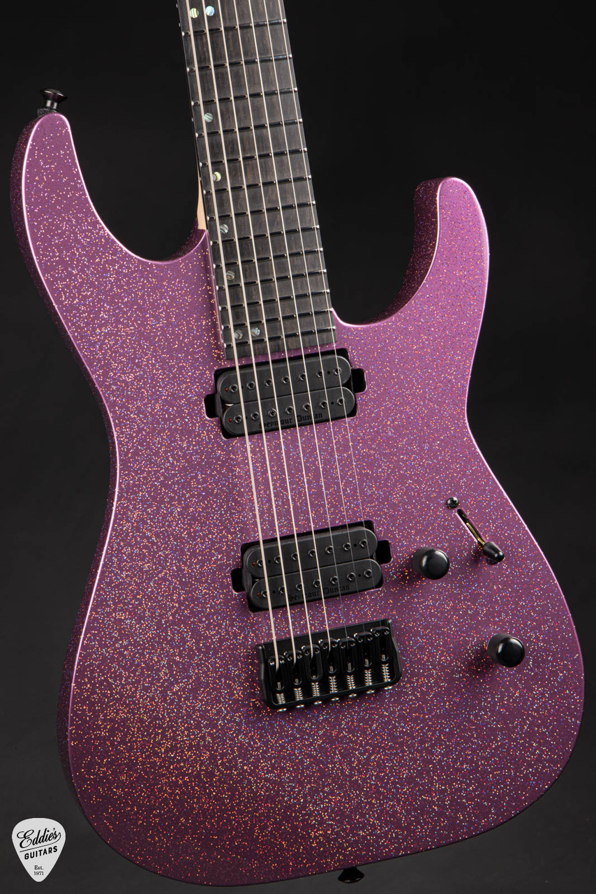 ESP USA M-7 Baritone HT Seymour Duncans- Disco Pink Sparkle