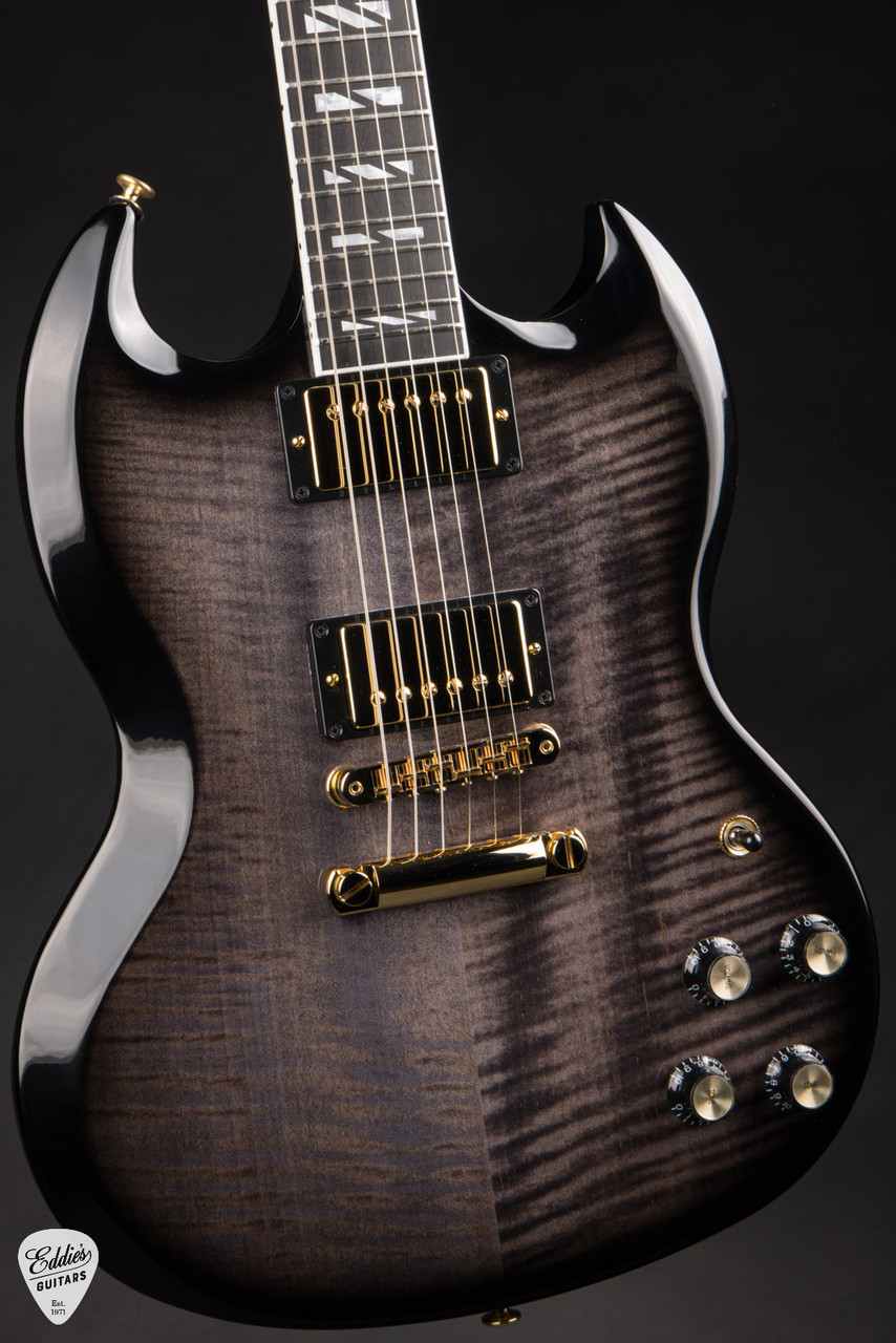 Gibson SG Supreme Translucent Ebony Burst 7.5 #233940040 - Eddie's