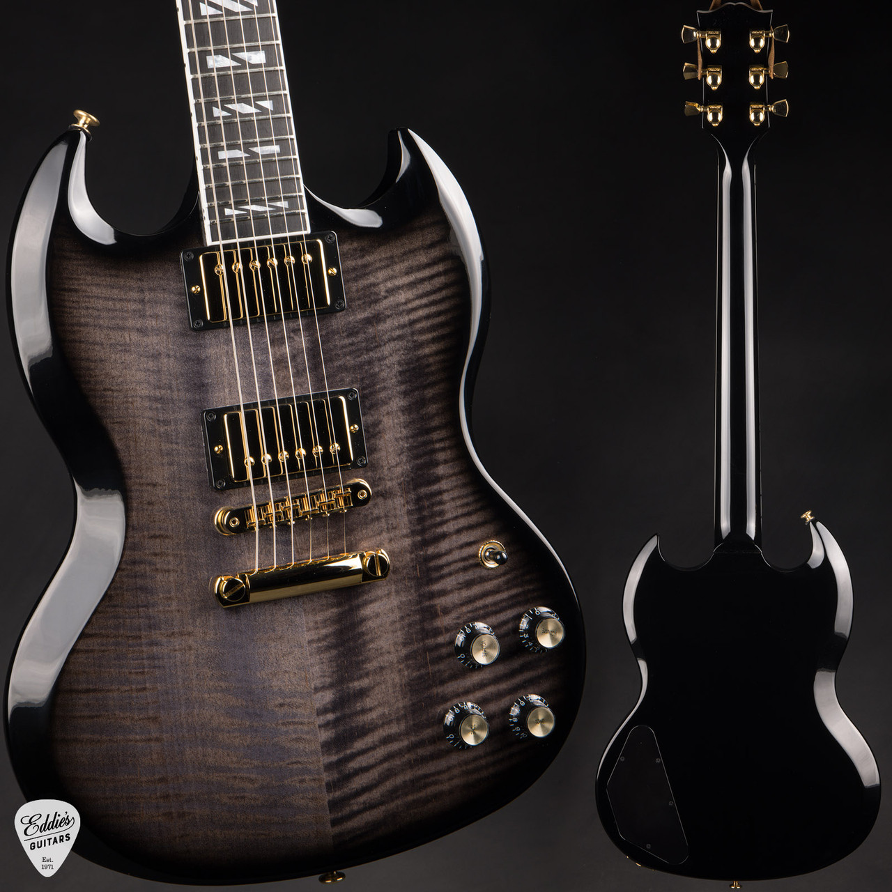 Gibson SG Supreme Translucent Ebony Burst 7.5 #233940040 - Eddie's