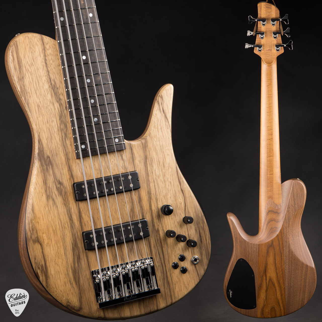 Fodera Imperial 6 Elite - Walnut/Black Limba - Eddie
