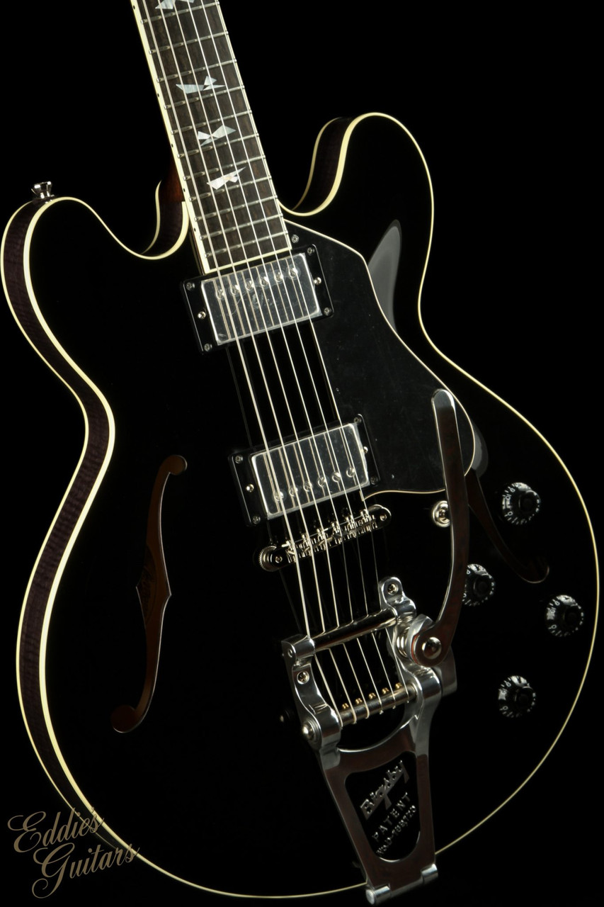 Collings I-35 LC Custom Inlay - Jet Black Top - Eddie's Guitars
