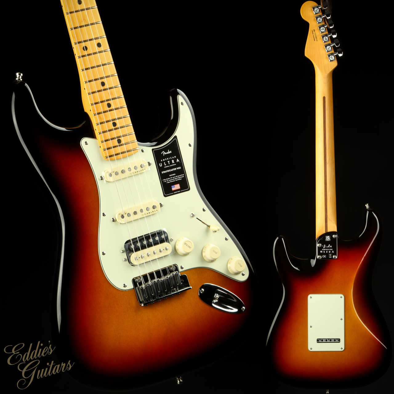 Used - Fender American Ultra Stratocaster HSS, Maple - Ultra Burst