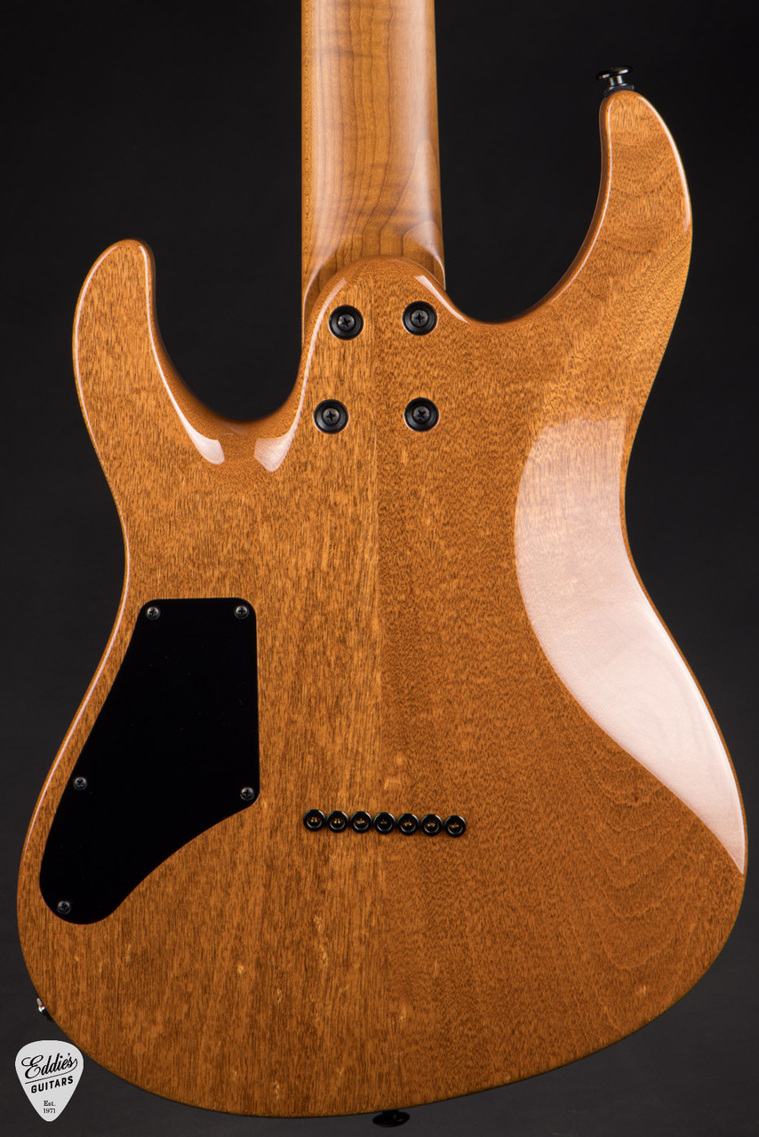 Suhr Modern 7 Quilt Roasted - Trans Purple - Eddie's Guitars
