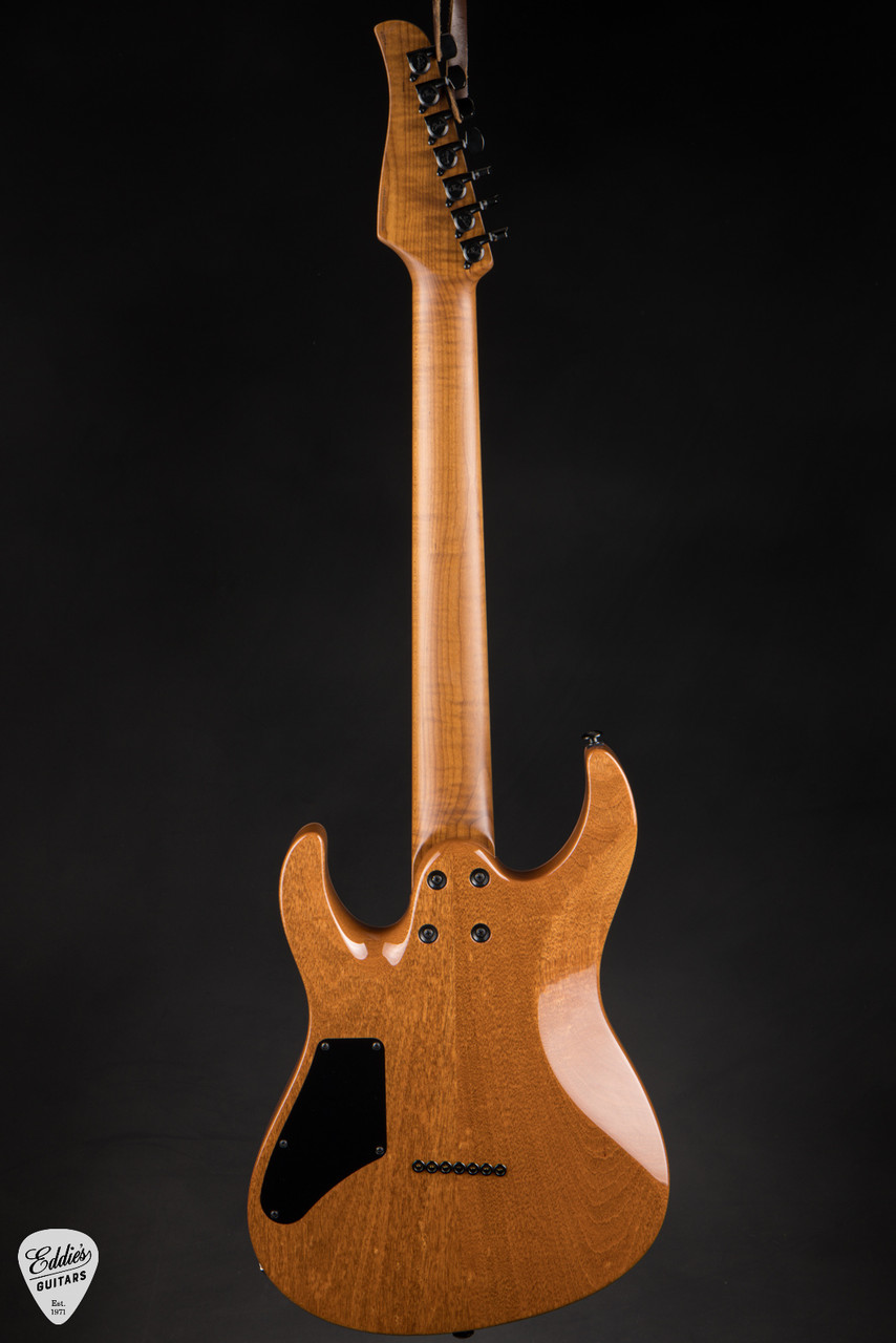 Suhr Modern 7 Quilt Roasted - Trans Purple - Eddie's Guitars