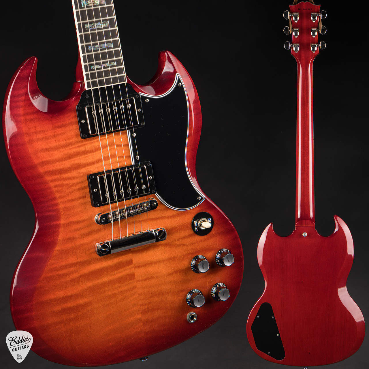 2022 - Gibson Custom Shop PSL SG Custom Figured Top Firemist 7.9