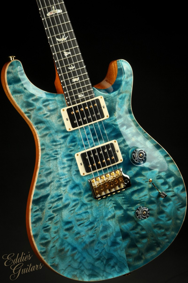 Paul Reed Smith Custom 24 Ebony Board/Quilt Top - Aquableux