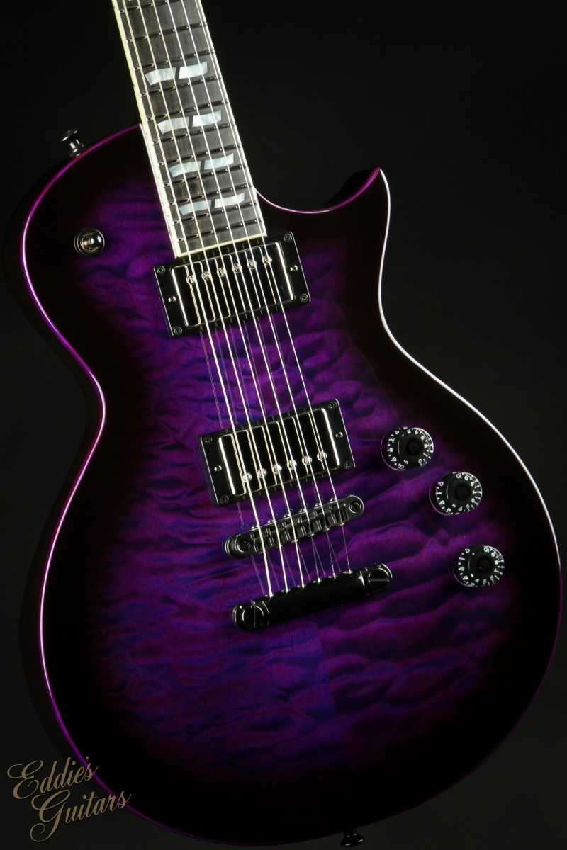 ギター ESP ECLIPSE S-XIII ESP Eclipse - Dark Purple Sunburst - Eddie's Guitars