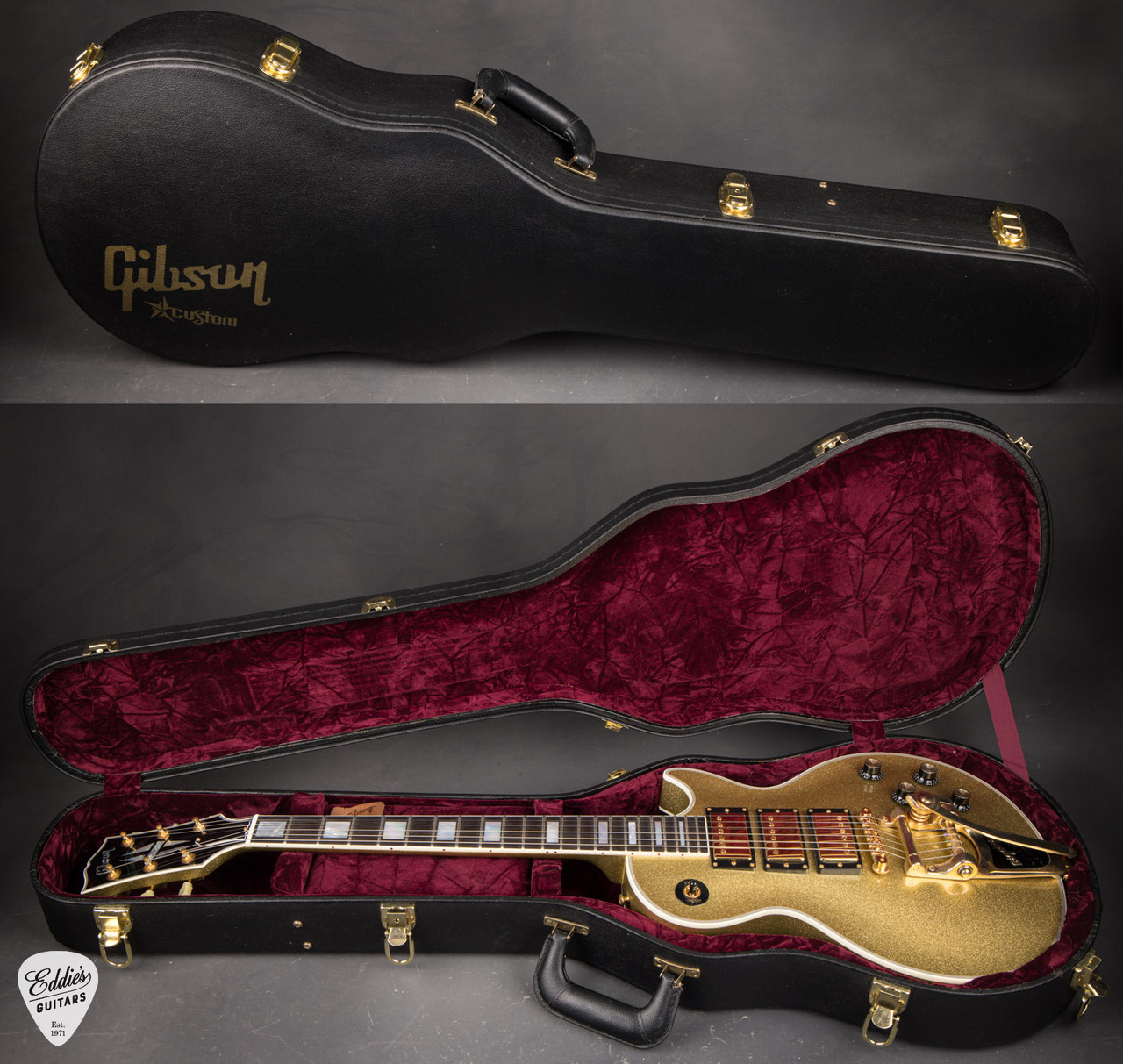 2008 - Gibson Custom Shop Les Paul Custom 3 Pickup Bigsby Gloss