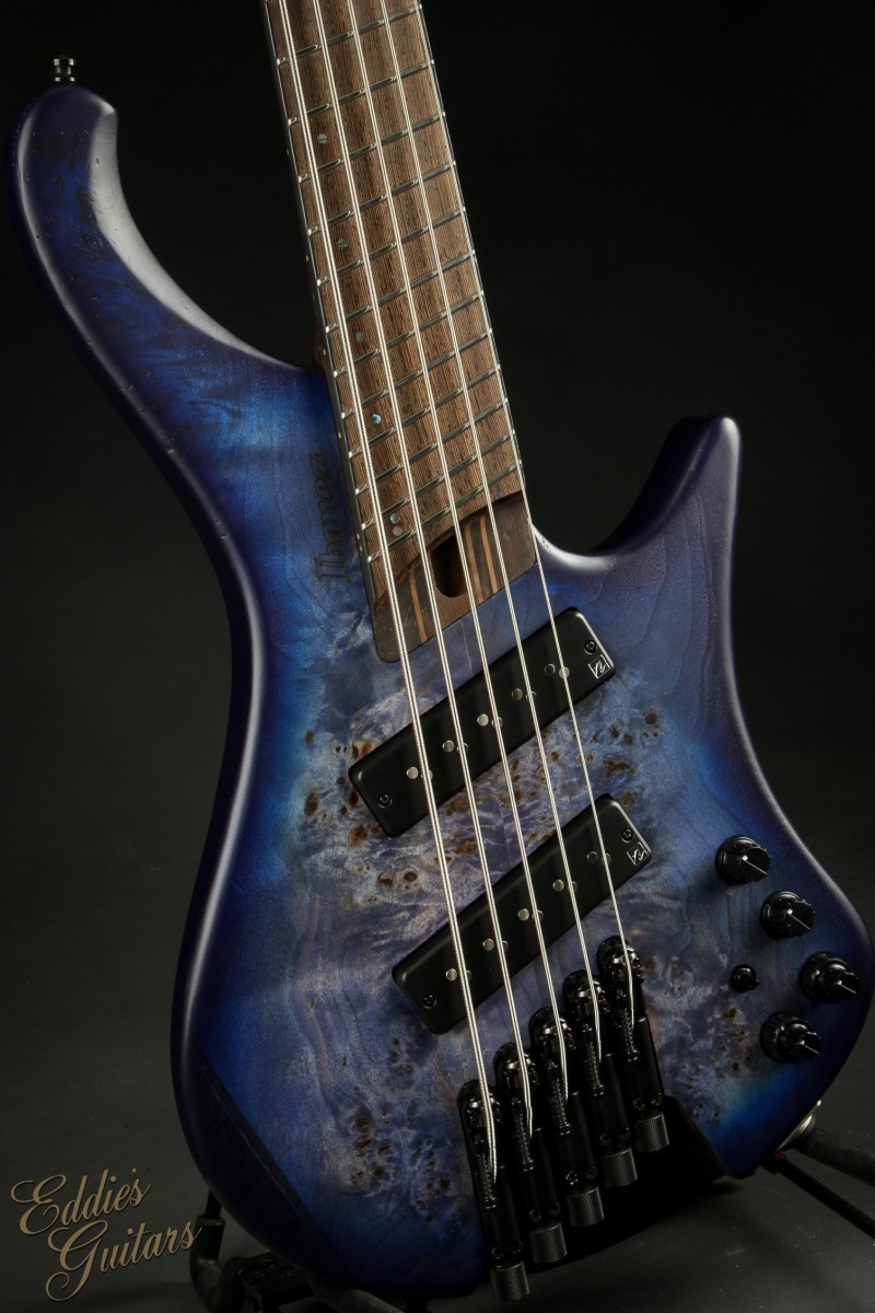 Ibanez EHB1505MS PLF - Pacific Blue Burst Flat - Eddie's Guitars