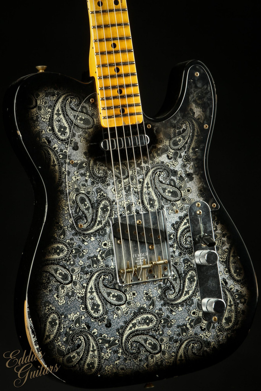 ❆Custom Vintage C.A.R Relic Telecaster❆ Fender Custom Shop LTD 68 Telecaster Relic - Black Paisley