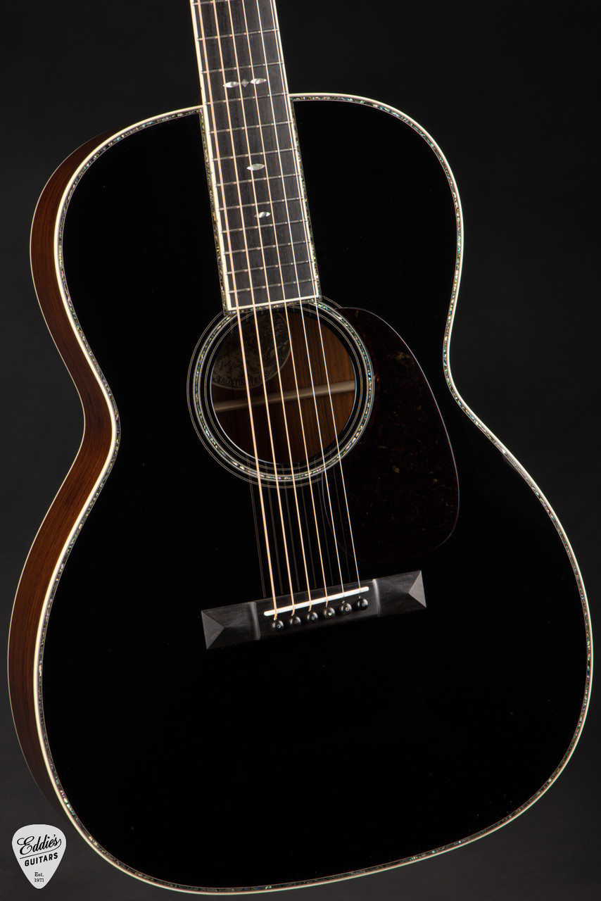 ギター DeliciousTaylormade BuzzFaceBlackANTIGUA Collings 000-42 German Spruce & Cocobolo - Jet Black Top - Eddie's