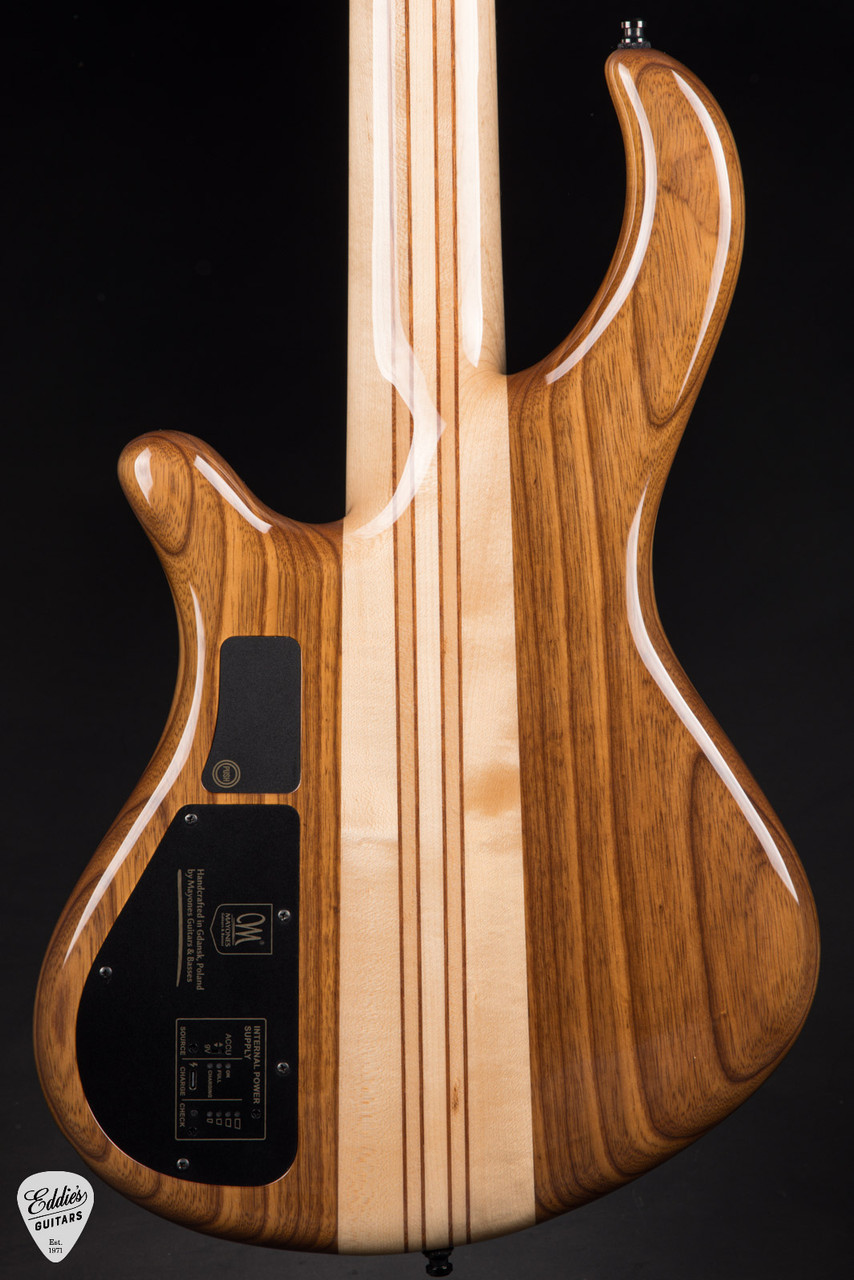 Mayones Patriot 5 - Trans Natural Black Gloss - Eddie's Guitars