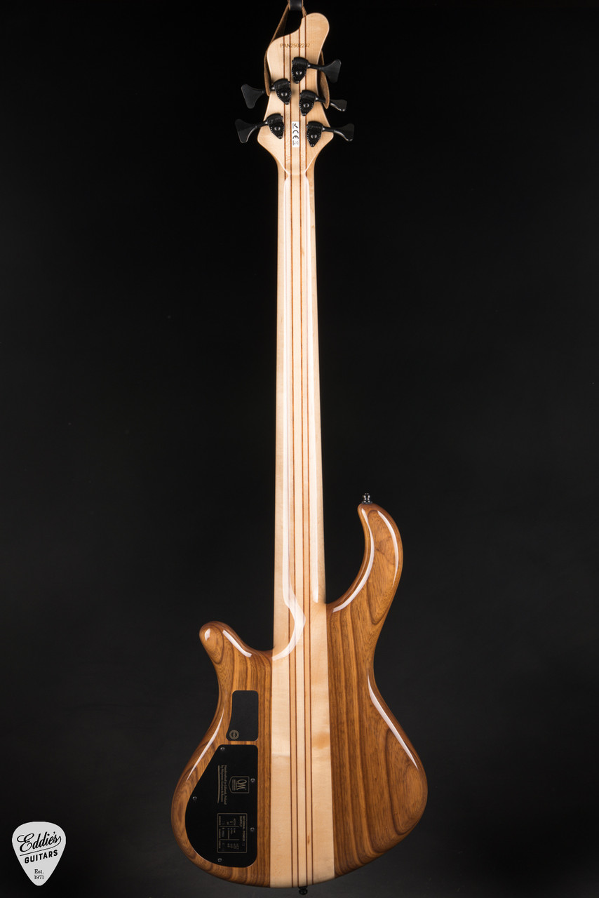 Mayones Patriot 5 - Trans Natural Black Gloss - Eddie's Guitars