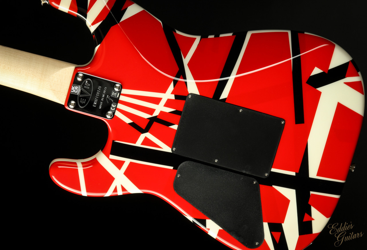 Used - EVH Striped Series - Red with White and Black Stripes