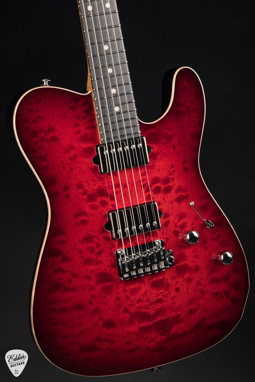Suhr Modern T Roasted - Trans Red Burst - Eddie's Guitars