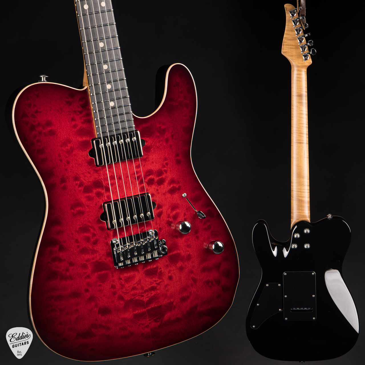 Suhr Modern T Roasted - Trans Red Burst - Eddie's Guitars
