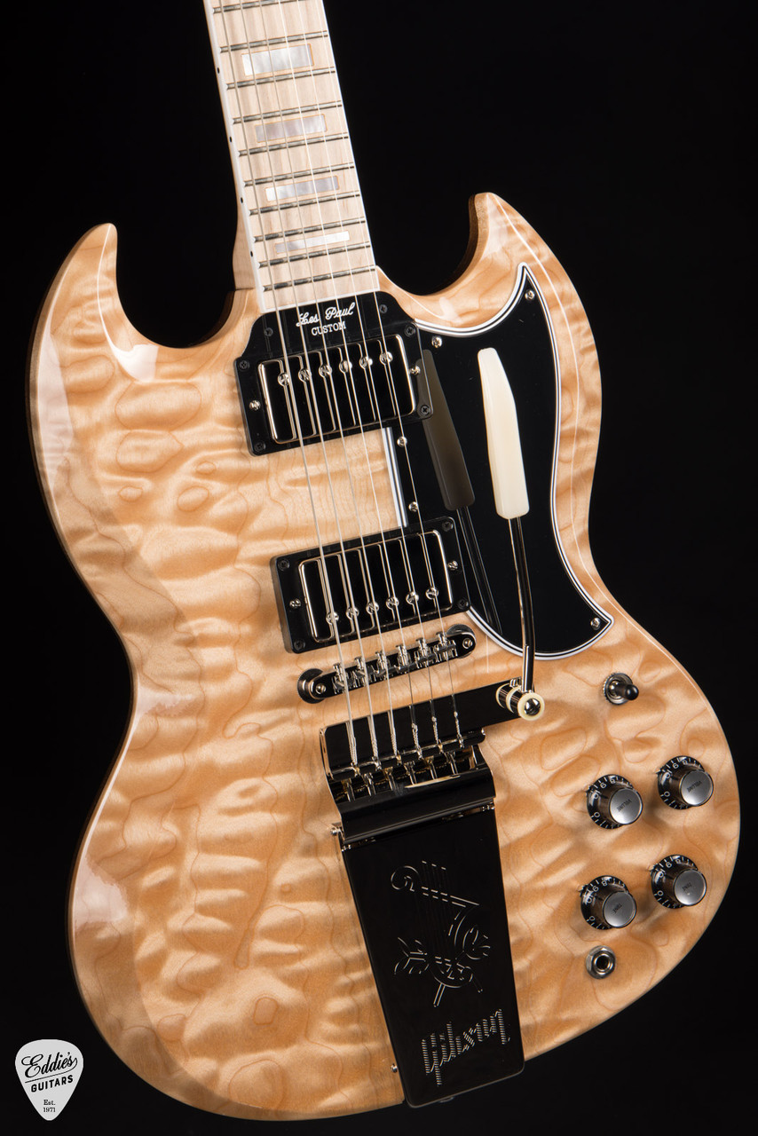 Gibson Custom Shop 1963 Les Paul SG Custom 3A Quilt w/ Maestro