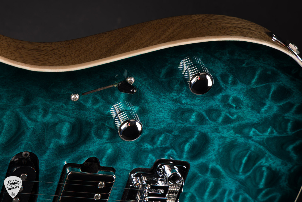 Suhr Modern Black Limba/Quilt Maple - Trans Teal Burst - Eddie's