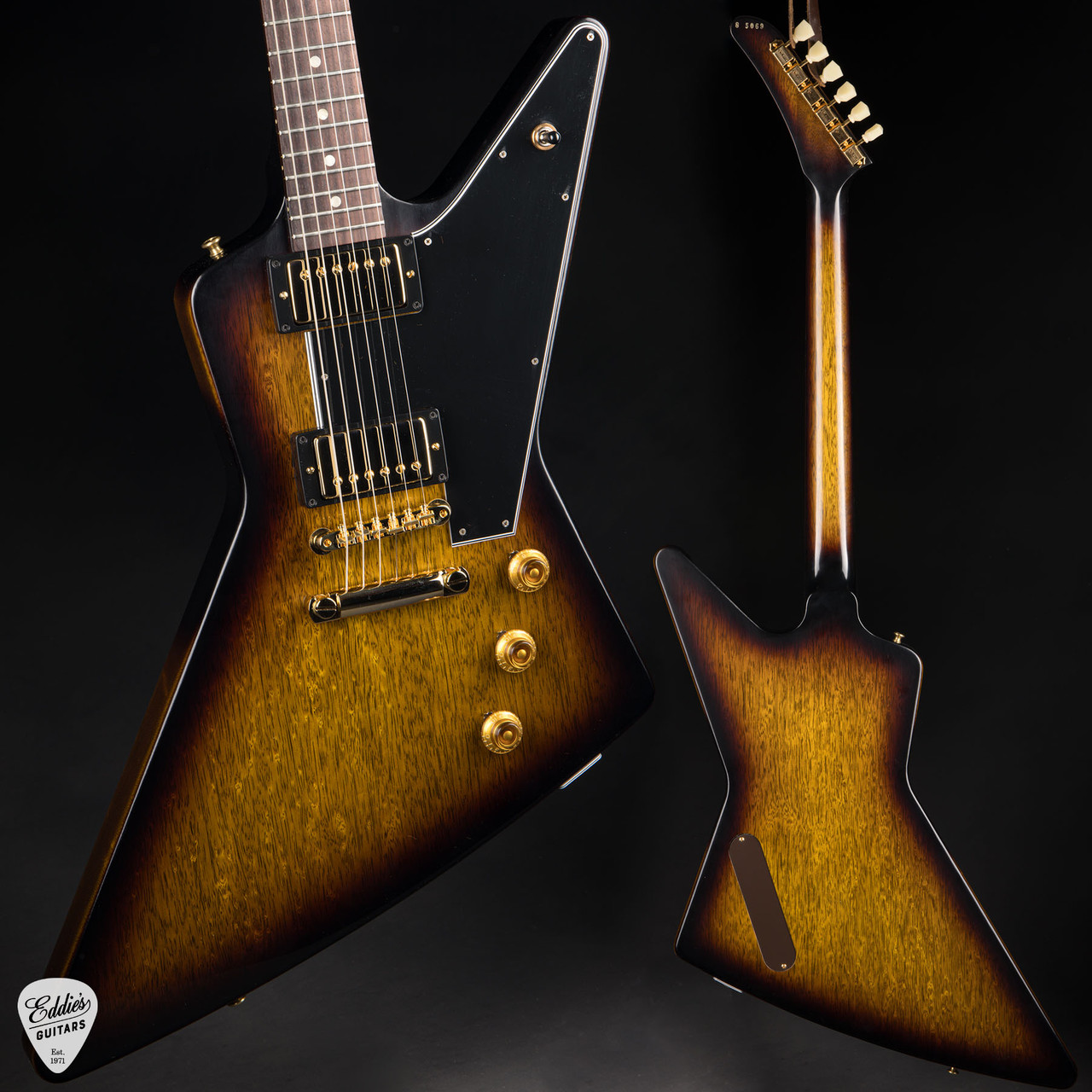 Gibson Custom Shop PSL 1958 Korina Explorer Black Pickguard VOS