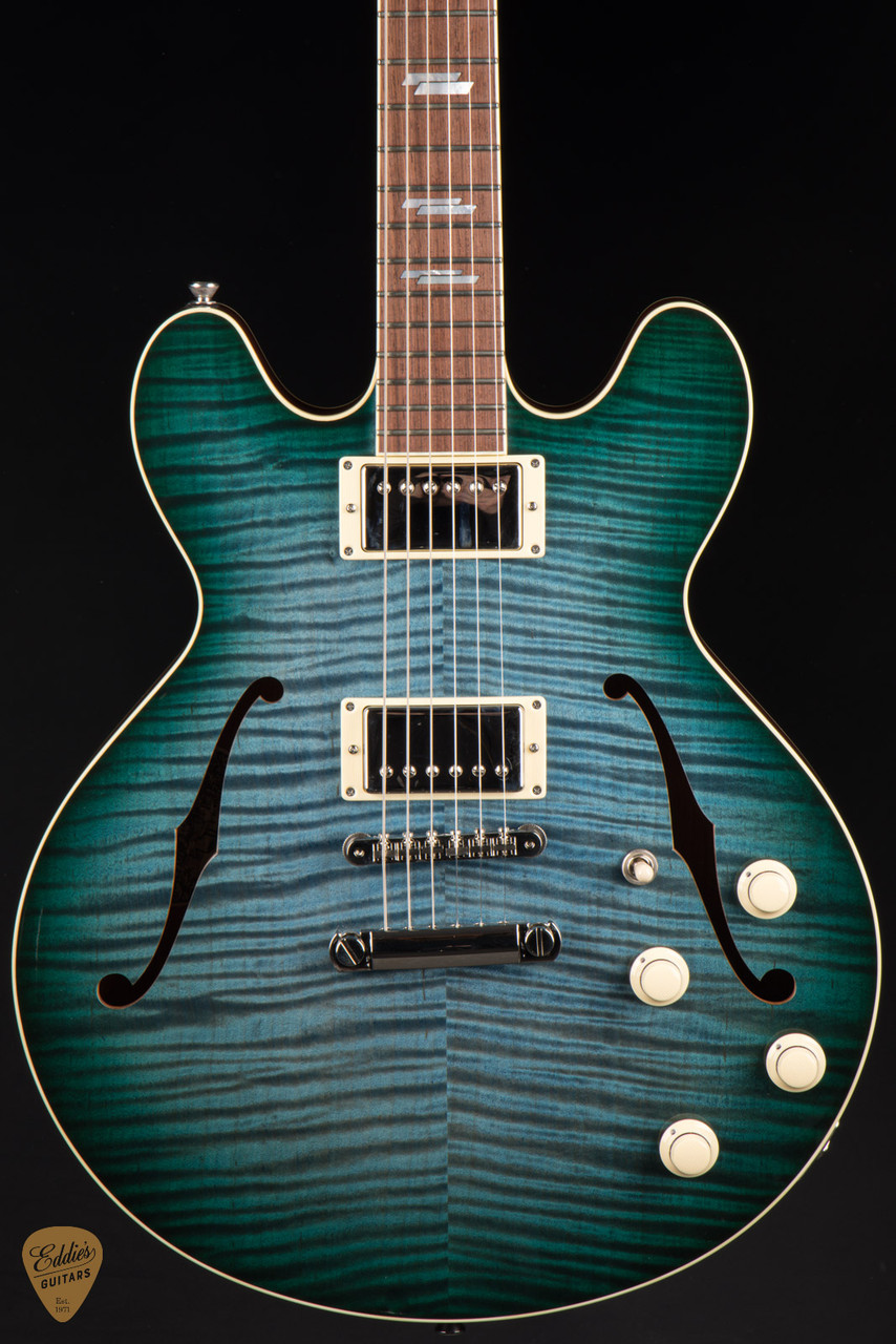 2023 - Collings I-35 Deluxe Custom Inlay - Mermaid Blue - Eddie's Guitars