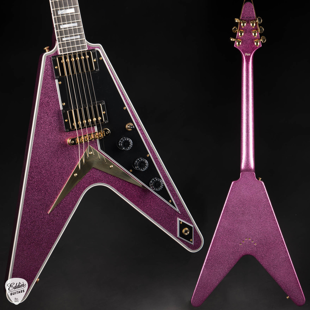 Gibson Custom Shop Made 2 Measure Flying V Custom Gloss Pink